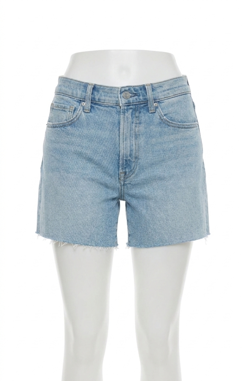NEW Z SUPPLY jonah mid rise relaxed denim shorts in blue